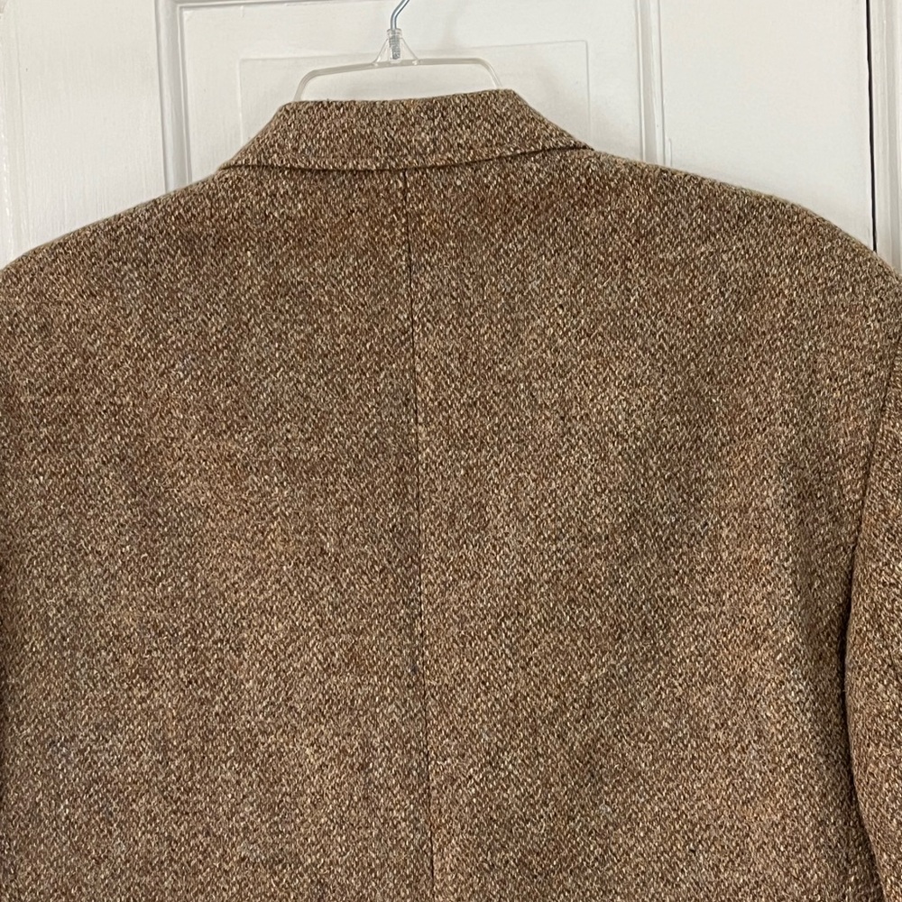 VINTAGE HARRIS TWEED MENS JACKET 100% Handwoven Wool Made for Orvis Size 42R - Picture 7 of 15